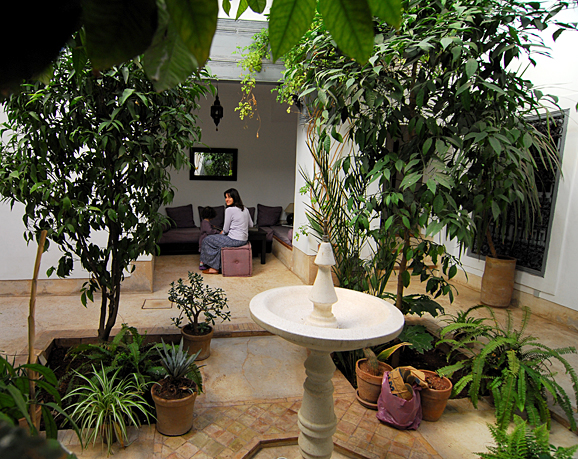 [Riad courtyard]