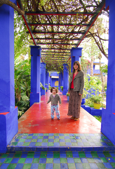 [Majorelle Gardens arch]