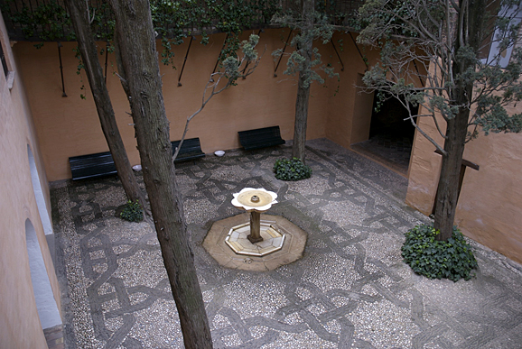 [Intricate courtyard, Alhambra]