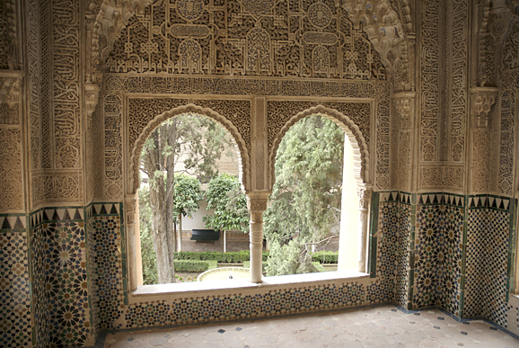 [ornate room, Alhambra]