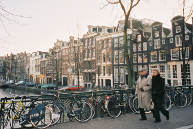 [Canal and bikes, Amsterdam]