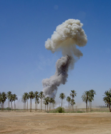 [expolsion in desert]