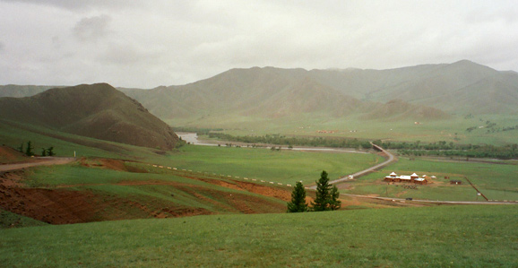 [Mongolian countryside]