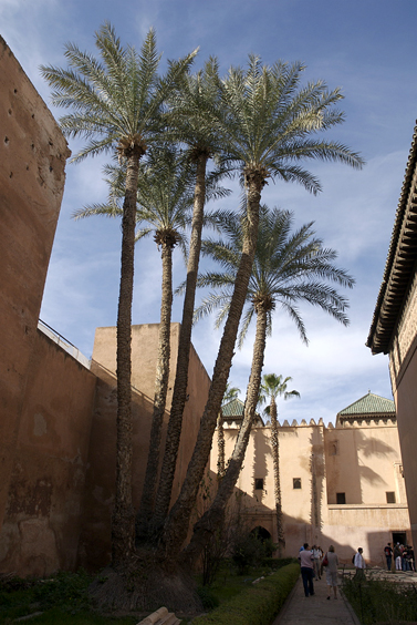 [Saadian Tombs courtyard]