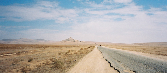 [On the road to Kharkhorin]